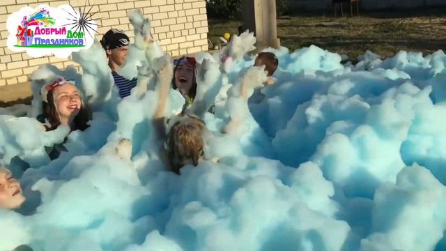 Цветное пенное шоу 