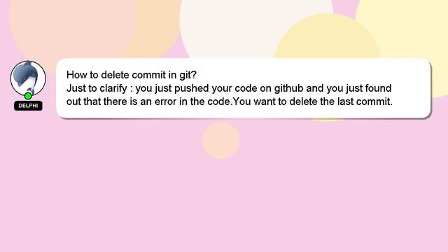 How to delete commit in git? смотреть онлайн