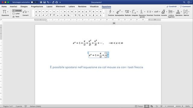 Word - inserimento di equazioni con l'equation editor смотреть онлайн