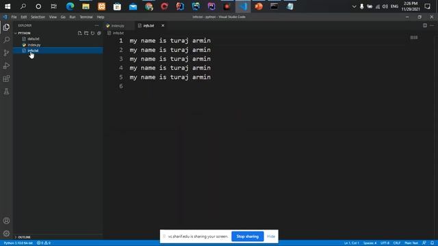 part106 اموزش mode append,write در بوجود اوردن فایل ها در python смотреть онлайн