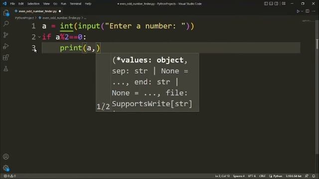 Even / Odd number identifier in just 5 lines of code | Python | Atharva Codes. смотреть онлайн