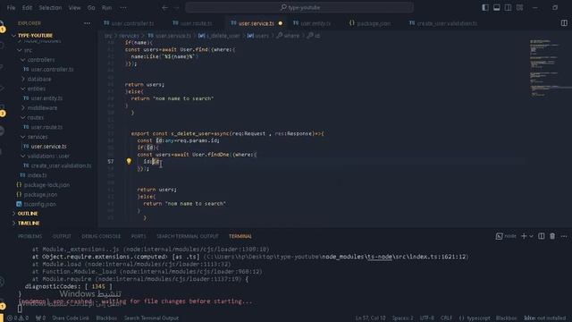 10- Typescript with Express.js || delete user from data base (typeorm) смотреть онлайн