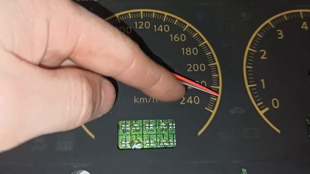 Nissan Primera P12. Как выставить стрелки панели приборов. смотреть онлайн