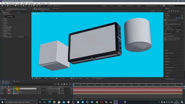 Анимированные текстуры в Element 3D смотреть онлайн