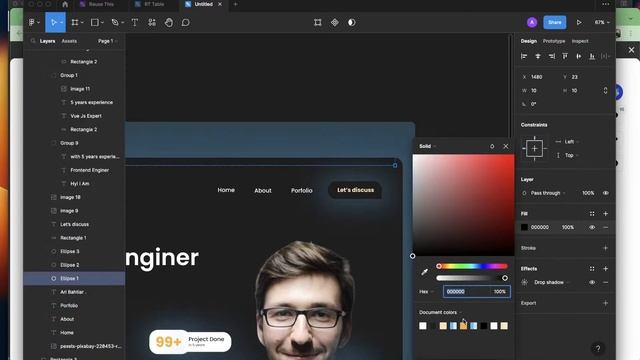 Bikin design dark mode di figma untuk portfolio terbaru gw смотреть онлайн