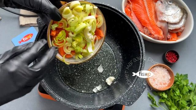 Суповой набор из семги и форели из магазина премиум лосося fish2o.ru смотреть онлайн