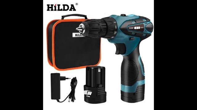HILDA Electric Drill Cordless Screwdriver Lithium Battery Mini Drill Cordless Screwdriver смотреть онлайн