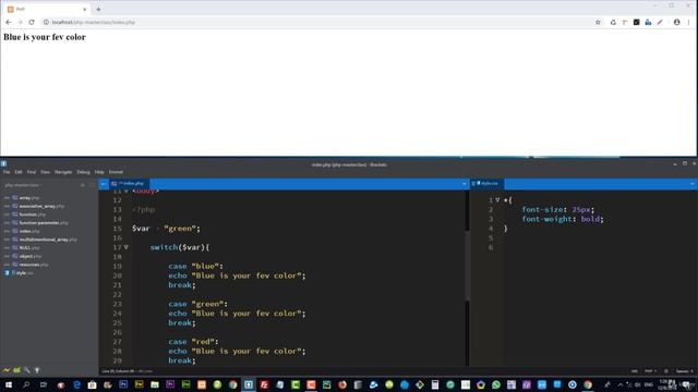 12 PHP Switch Statement смотреть онлайн