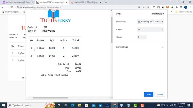 Inventory management using Jsp Servlet Ajax смотреть онлайн