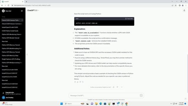 check version of cuda python смотреть онлайн