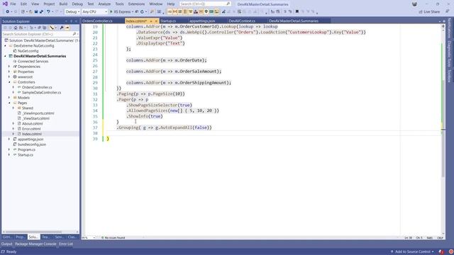 DevExtreme Grid for ASP.NET Core: Master-Detail Setup смотреть онлайн