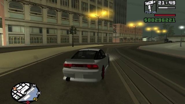 GTA San Andreas: Nissan 240SX Drifting (no drift mode) смотреть онлайн