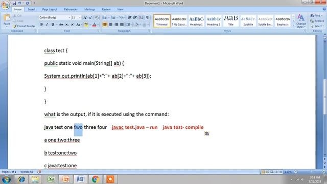 Java Command Line Arguments mcq смотреть онлайн