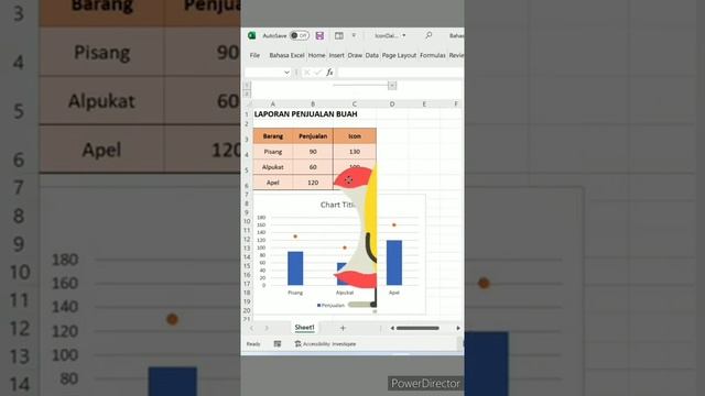 Cara Menambahkan Icon di Grafik Excel смотреть онлайн