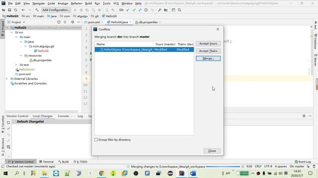 28 尚硅谷 在Idea中使用Git 解决冲突 смотреть онлайн