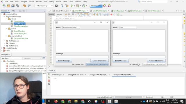 Encrypted Multiclient Chat in Java смотреть онлайн