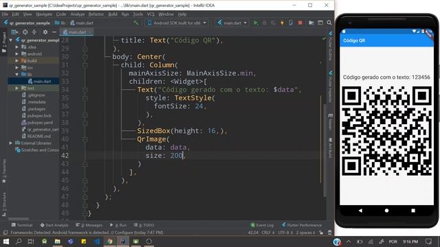 Flutter - Gerando Código QR com Qr.Flutter смотреть онлайн