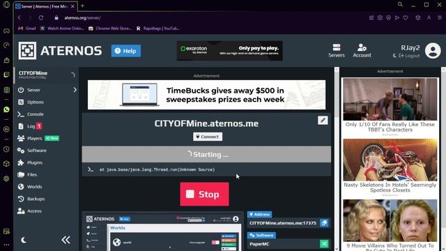 HOW TO FIX ATERNOS SERVER CRASH !! смотреть онлайн