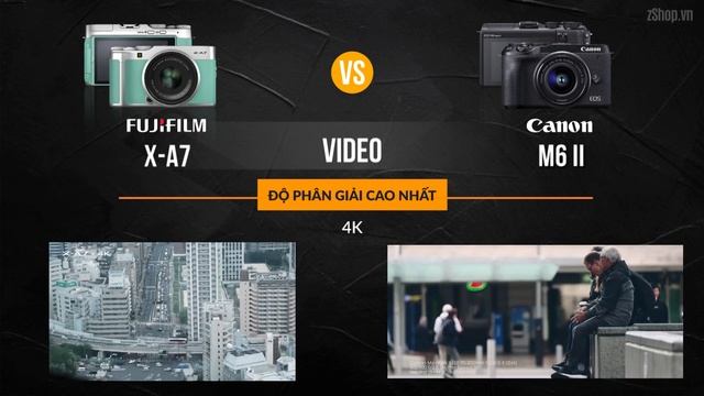 So sánh máy ảnh ✅ Fujifilm X-A7 vs Canon M6 Mark II смотреть онлайн