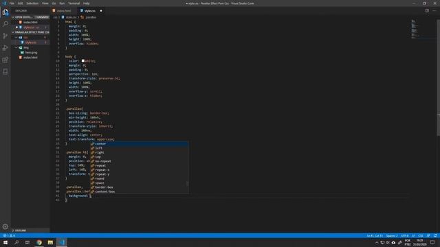 Parallax Scrolling Pure CSS | HTML & CSS смотреть онлайн