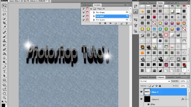 PhotoShop Cs 5 3D tuto смотреть онлайн