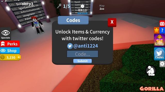 ALL NEW *CITY MAP* UPDATE CODES! ?Gorilla Roblox? смотреть онлайн