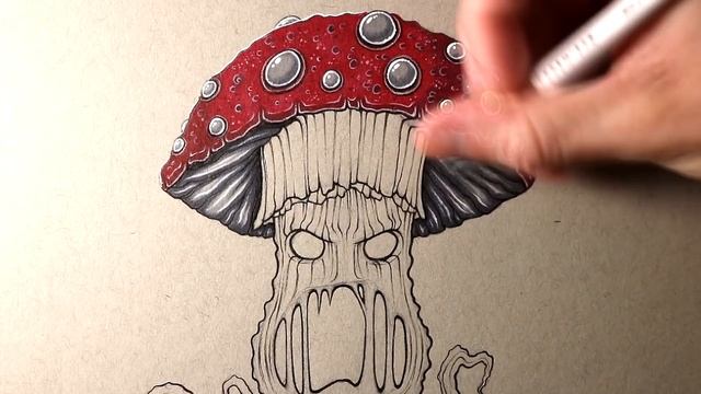 Let's Draw an EVIL MUSHROOM - FANTASY ART FRIDAY смотреть онлайн