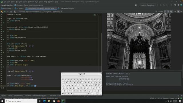 OpenCV implementations of RGB, Grayscale Histograms and Canny Edges detector outputs with different смотреть онлайн