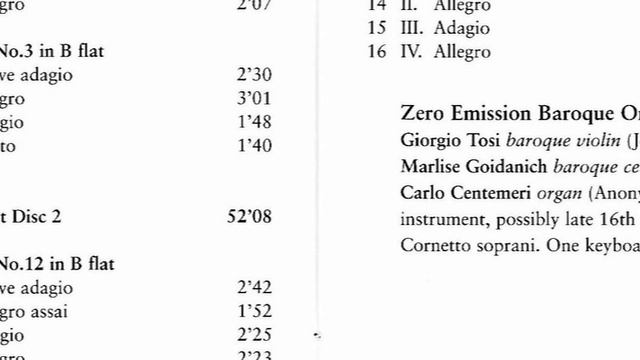 Tomaso Albinoni (1671-1751) - Trattenimenti Armonici Op.6