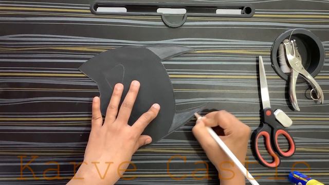 Batman face mask | Batman mask | How to make Batman mask | Batman mask making смотреть онлайн
