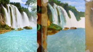 Как нарисовать ВОДОПАД? Пошаговый Мастер-класс