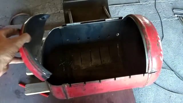 Мангал из маленького газового баллона. смотреть онлайн