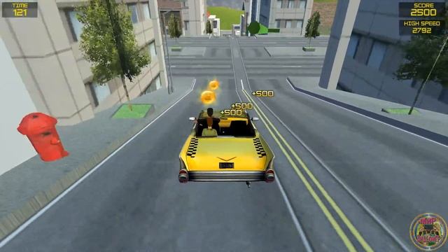 Онлайн игра Симуляторы Безумное Такси 3Д смотреть онлайн