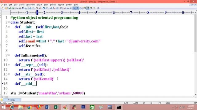 dunder methods in python in telugu смотреть онлайн