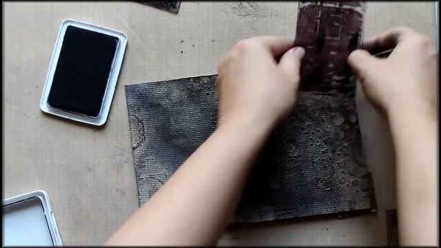 Mixed Media Canvas Tutorial // Микс-медийный холст // Мастер-класс смотреть онлайн