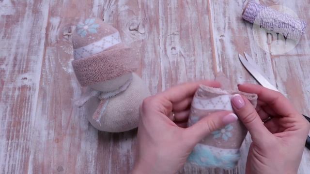 Snowmens from Socks. Easy DIY tutorial. Christmas decor смотреть онлайн