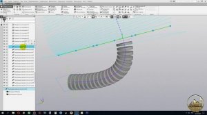 Компас3D Гофрированная труба