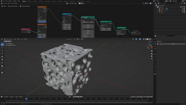 LIVENODING First Look at Geometry Nodes Volume Cube смотреть онлайн