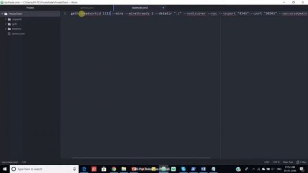 Private Ethereum Node Setup On Windows