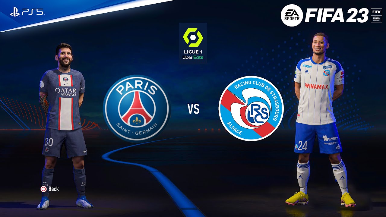 FIFA 23 - PSG Vs Strasbourg - Ligue 1 - PS5™ [ Обзор матча ]