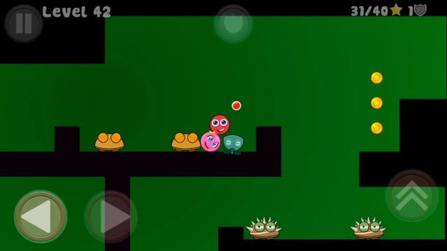 Новый КРАСНЫЙ ШАР #17 42 43 УРОВНИ Мультик ИГРА New Red Ball 2 смотреть онлайн
