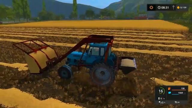 Farming Simulator 2017. Трактор Беларус МТЗ 82 СТОГОМЁТ. смотреть онлайн