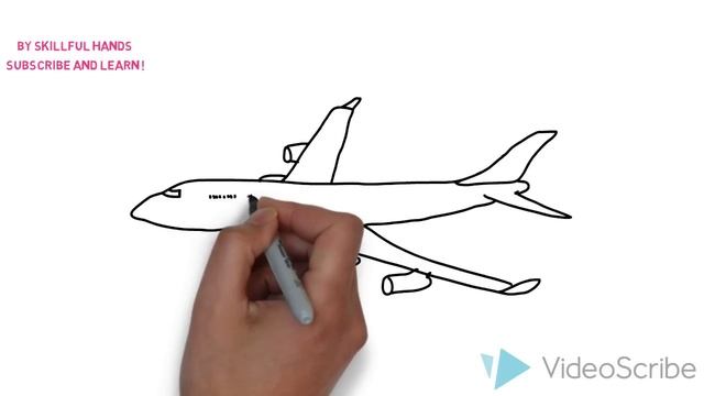 How to Draw an Airplane / Как нарисовать Самолёт смотреть онлайн