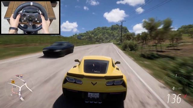 Chevrolet Corvette ZO6 - Forza Horizon 5 (Steering Wheel logitech g920) Gameplay смотреть онлайн