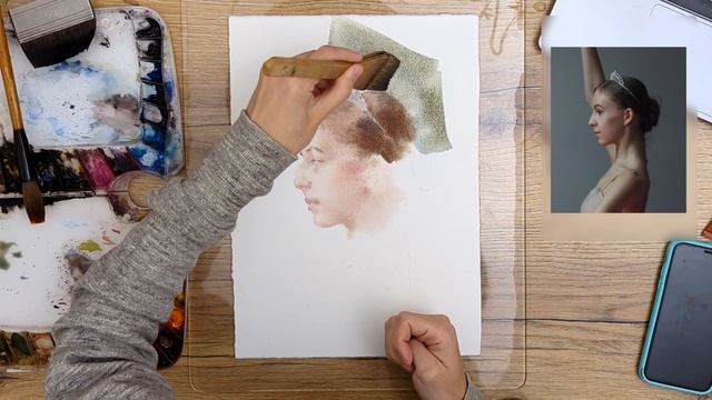 Drawing Process Of A Portrait | Процесс рисования портрета