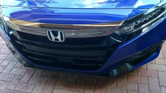 Front Grille Trim Covers (Chrome Delete) On Honda Accord 2018-2019