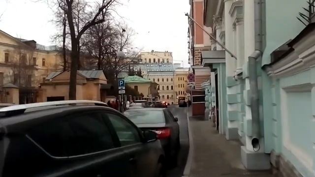 Москва 1534 Малый Кисловский переулок зима день