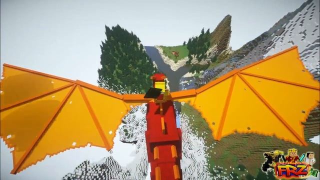 MineCraft Red Dragon Survival | Flying My Dragon! Episode #3 смотреть онлайн