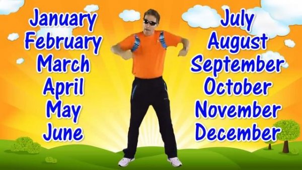 12 Months of the Year | Exercise Song for Kids | Learn the Months | Jack Hartmann