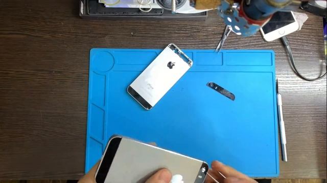 Замена задней корпусной части стекла 5s